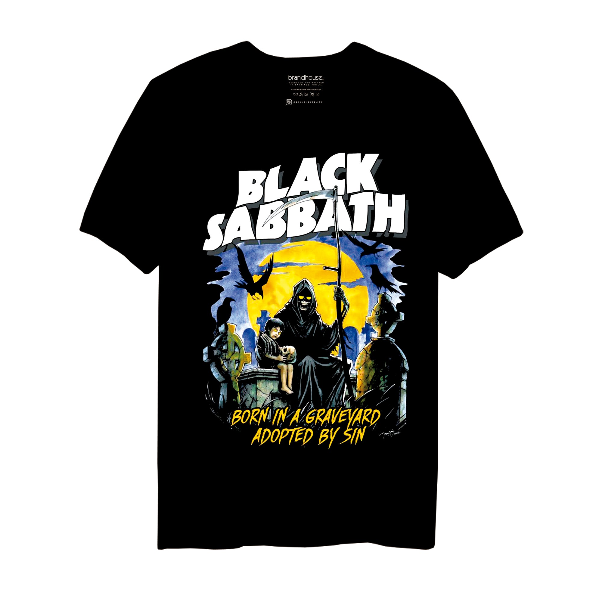Polera Black Sabbath Born in a Graveyard