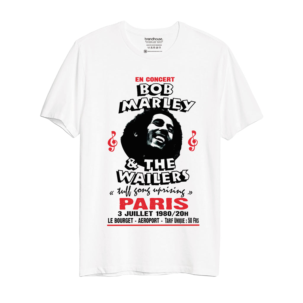 Polera Bob Marley Live in Paris 1980