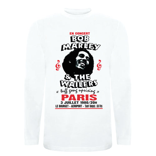 Polera Bob Marley Live in Paris 1980