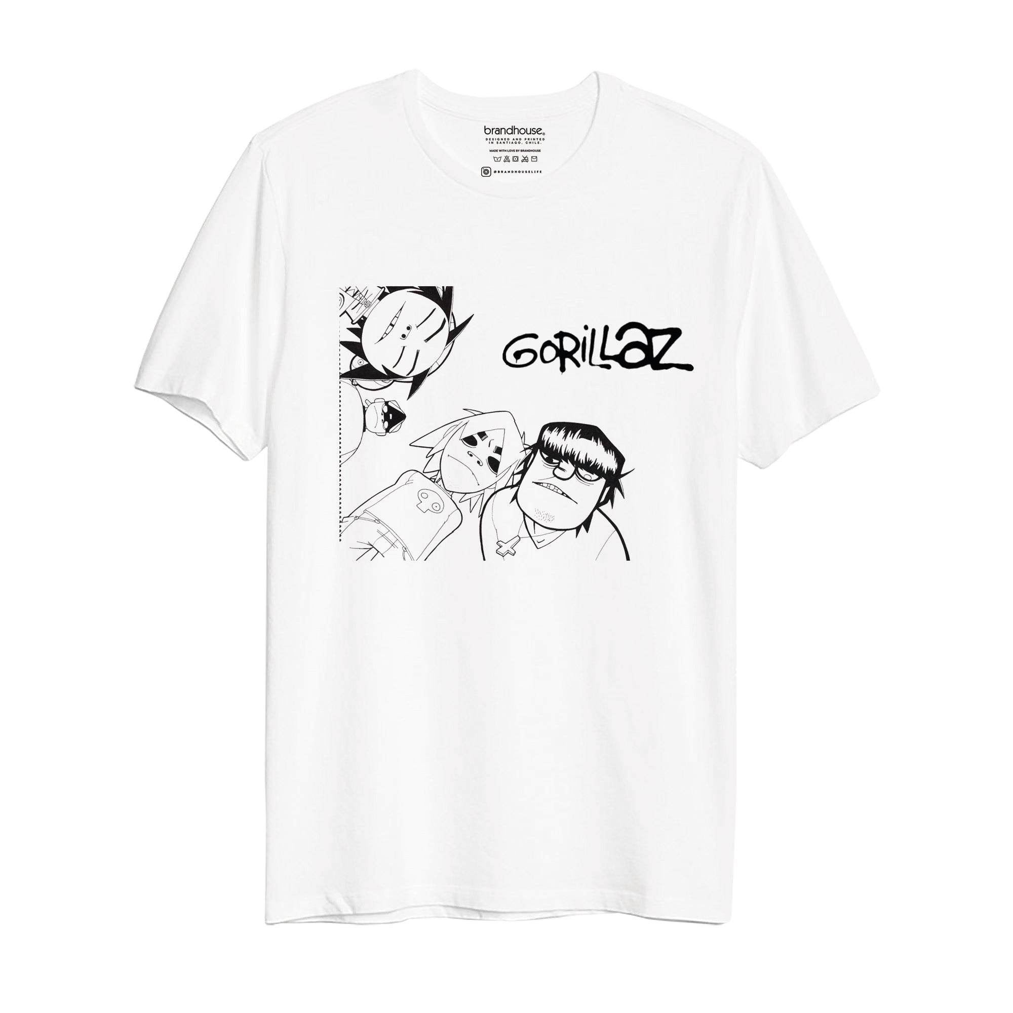 Polera Gorillaz Draw