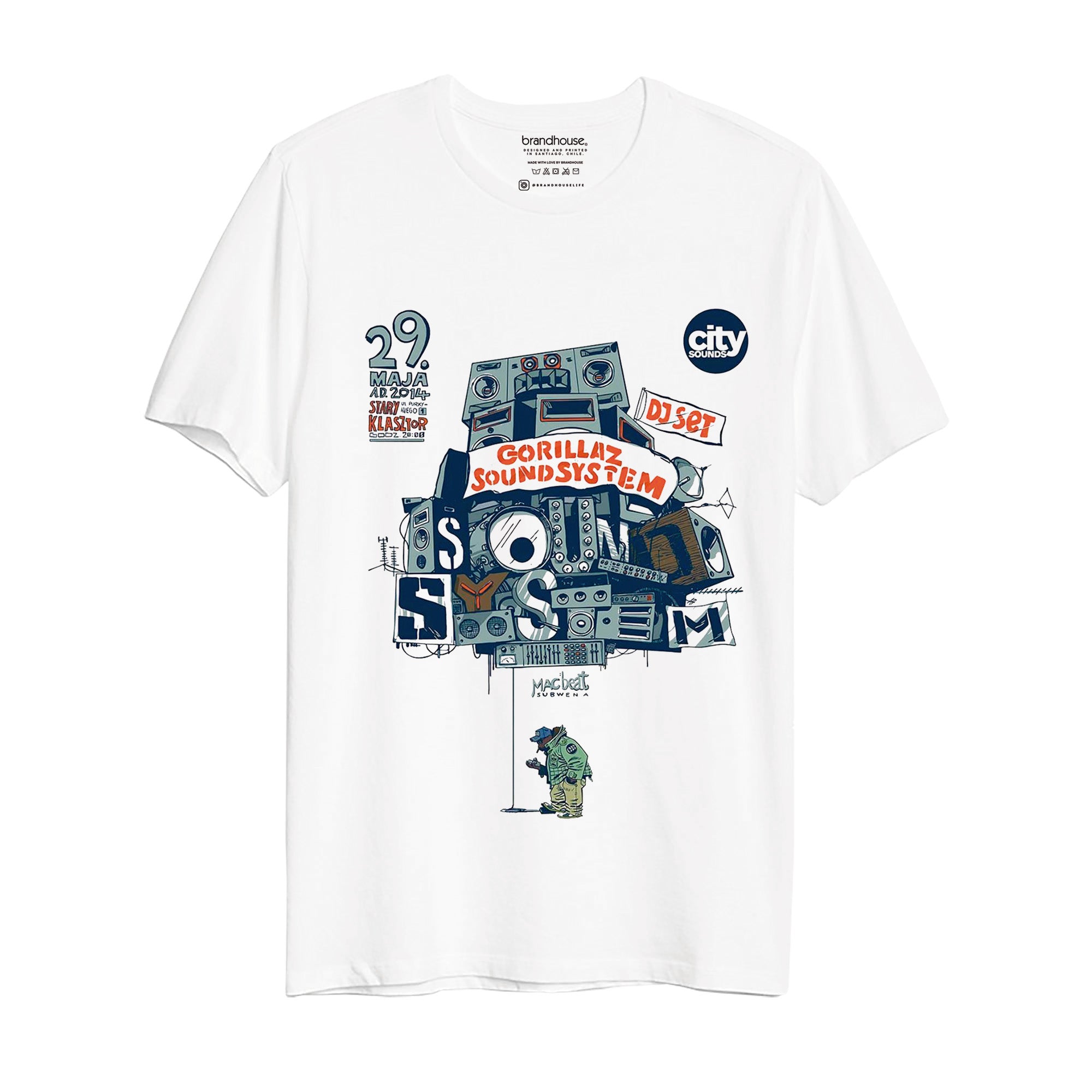 Polera Gorillaz SoundSystem