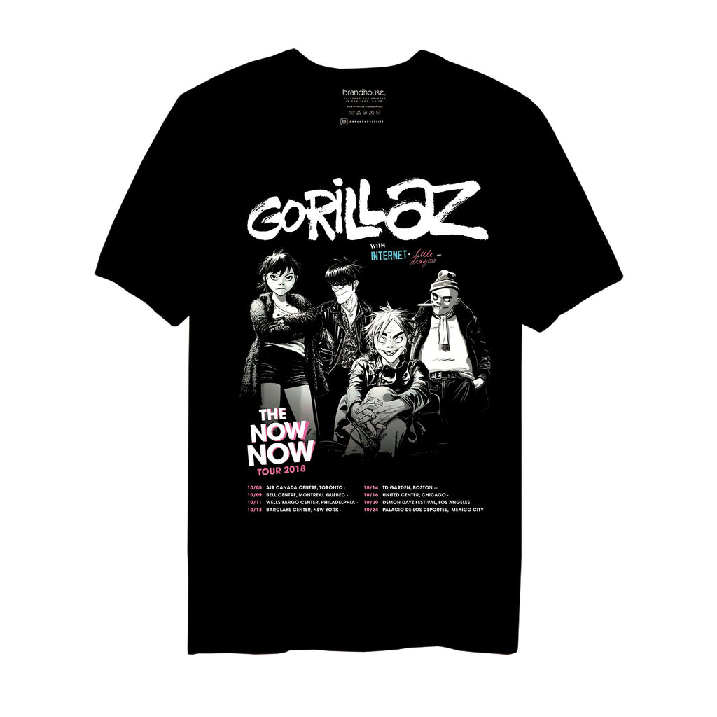 Polera Gorillaz The Nownow Tour 2018