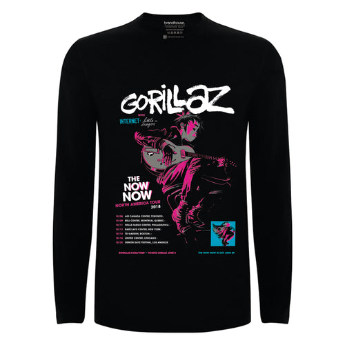 Polera Gorillaz The Nownow Tour 2018 2