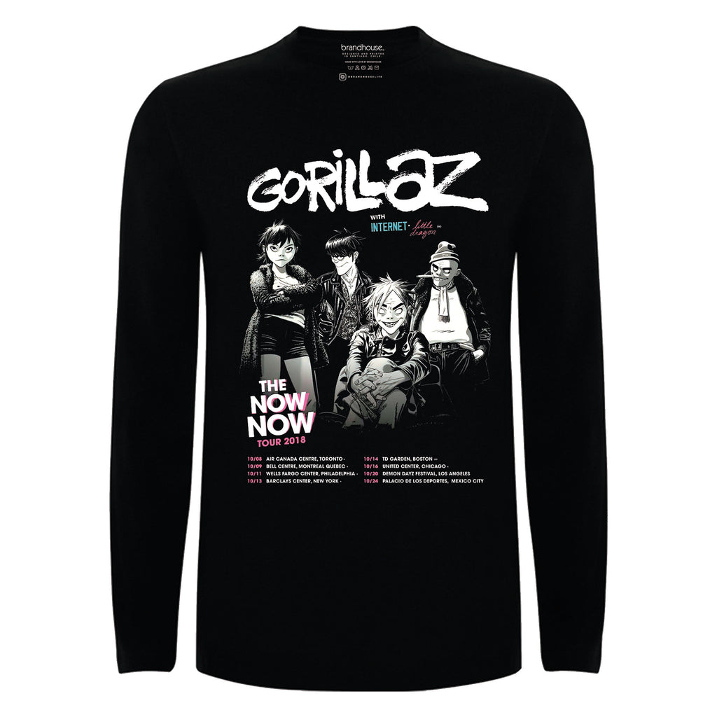 Polera Gorillaz The Nownow Tour 2018