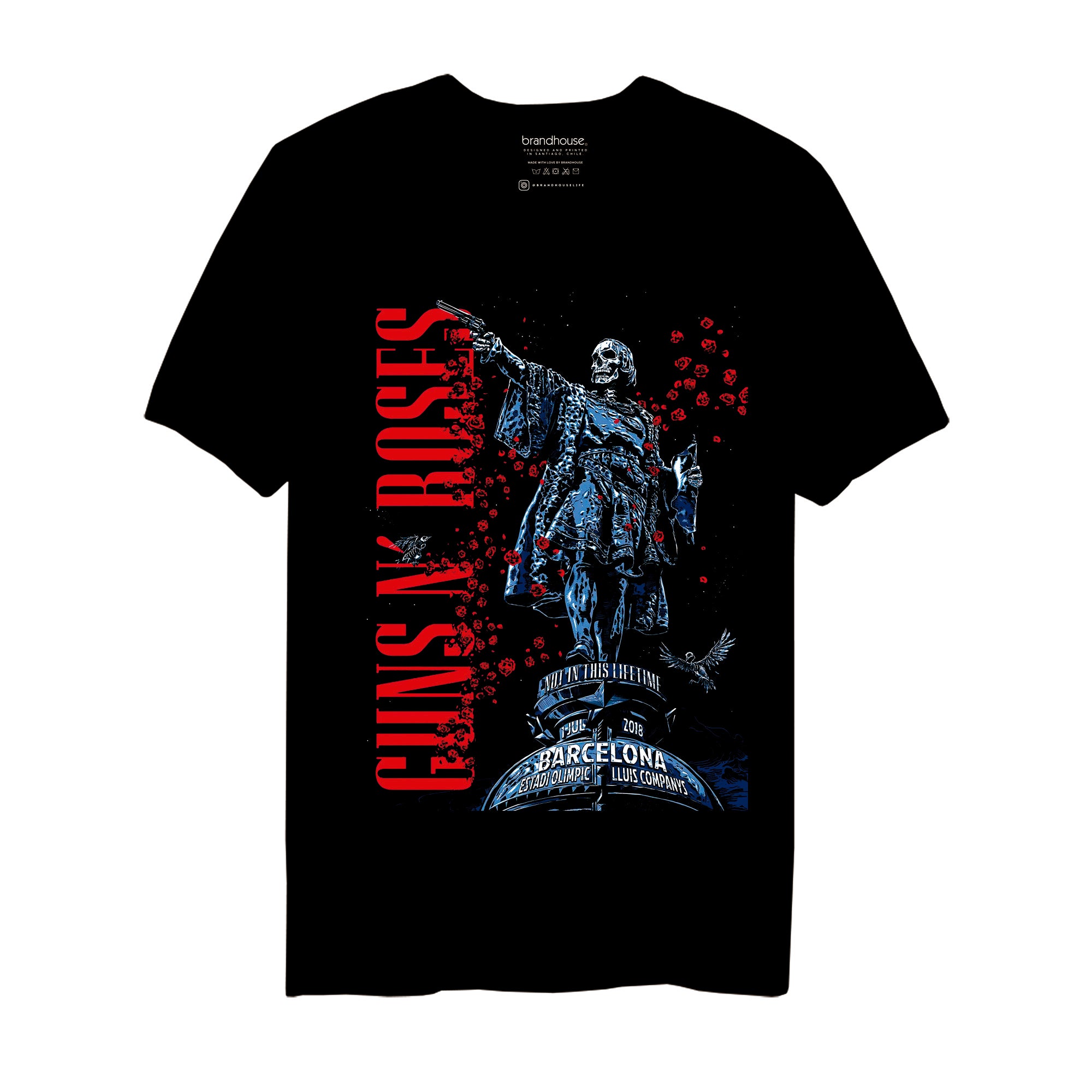 Polera Guns N Roses - Live in Barcelona 2018