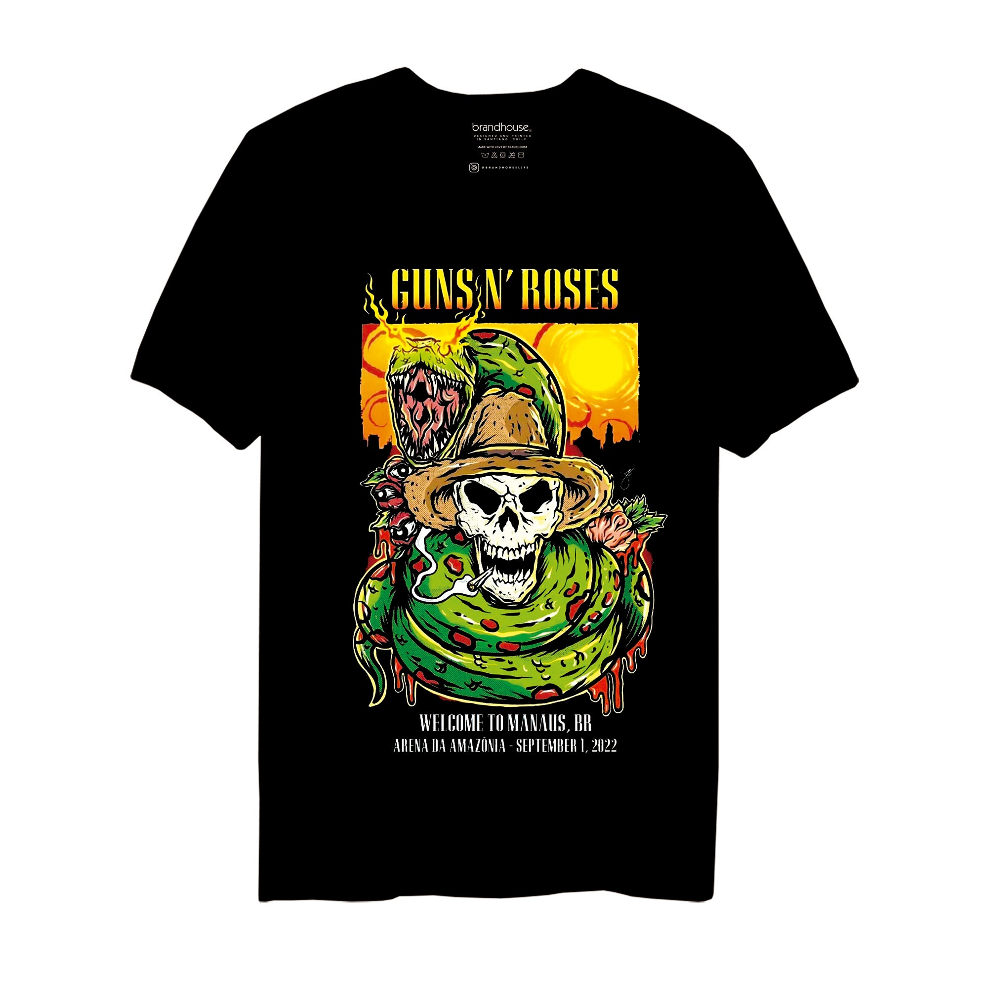 Polera Guns N Roses - Live in Manaus Brasil 2022