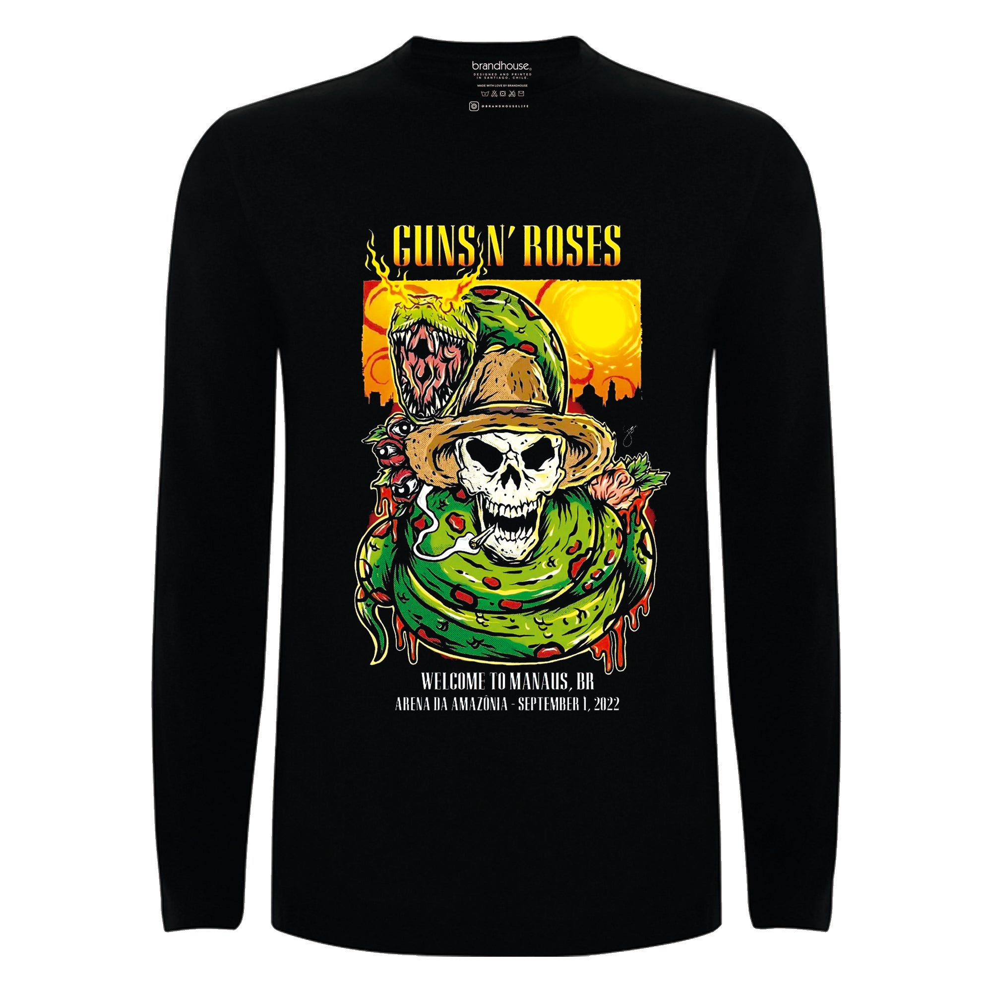 Polera Guns N Roses - Live in Manaus Brasil 2022