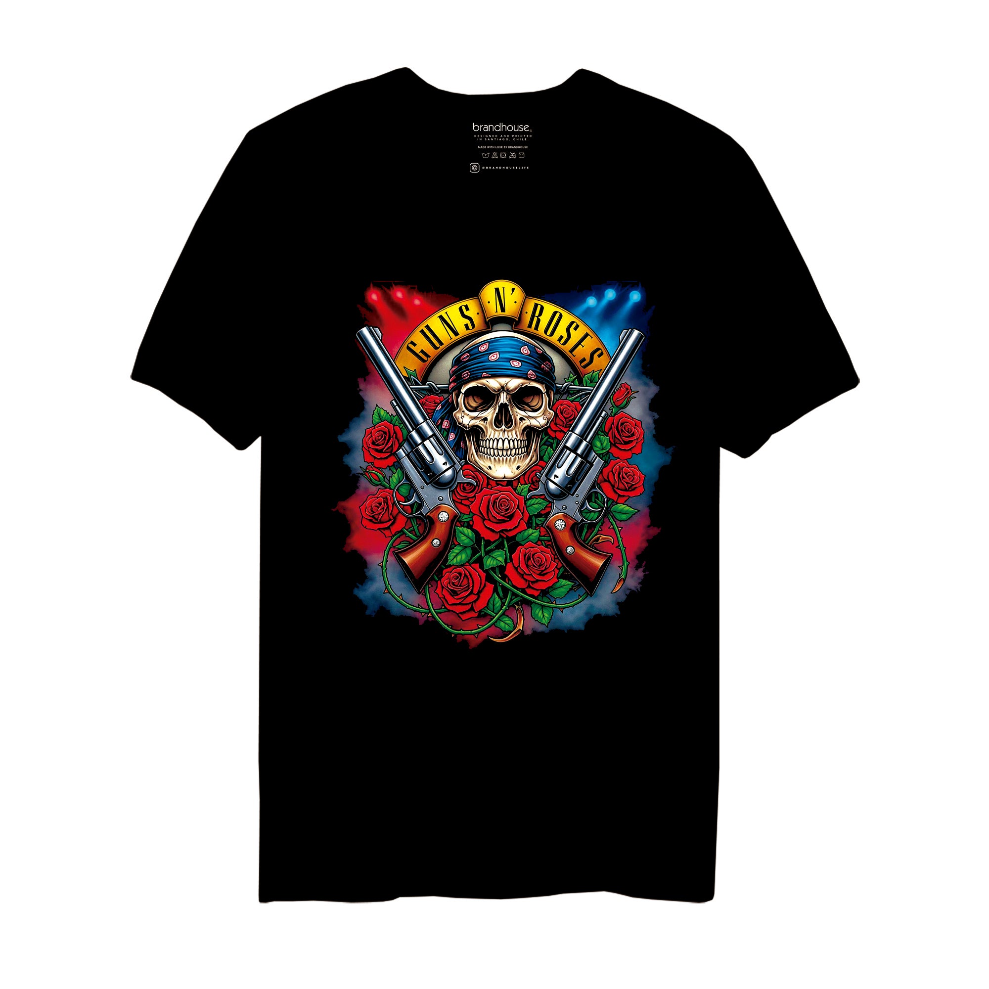 Polera Guns N Roses - Skull Bandana