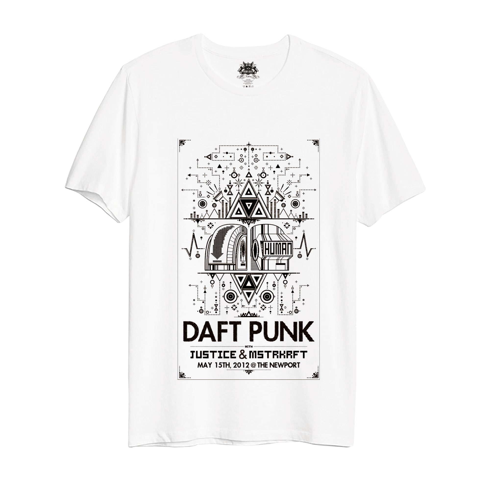 Polera Daft Punk & Justice $ MSTRKRFT Live in Newport 2012