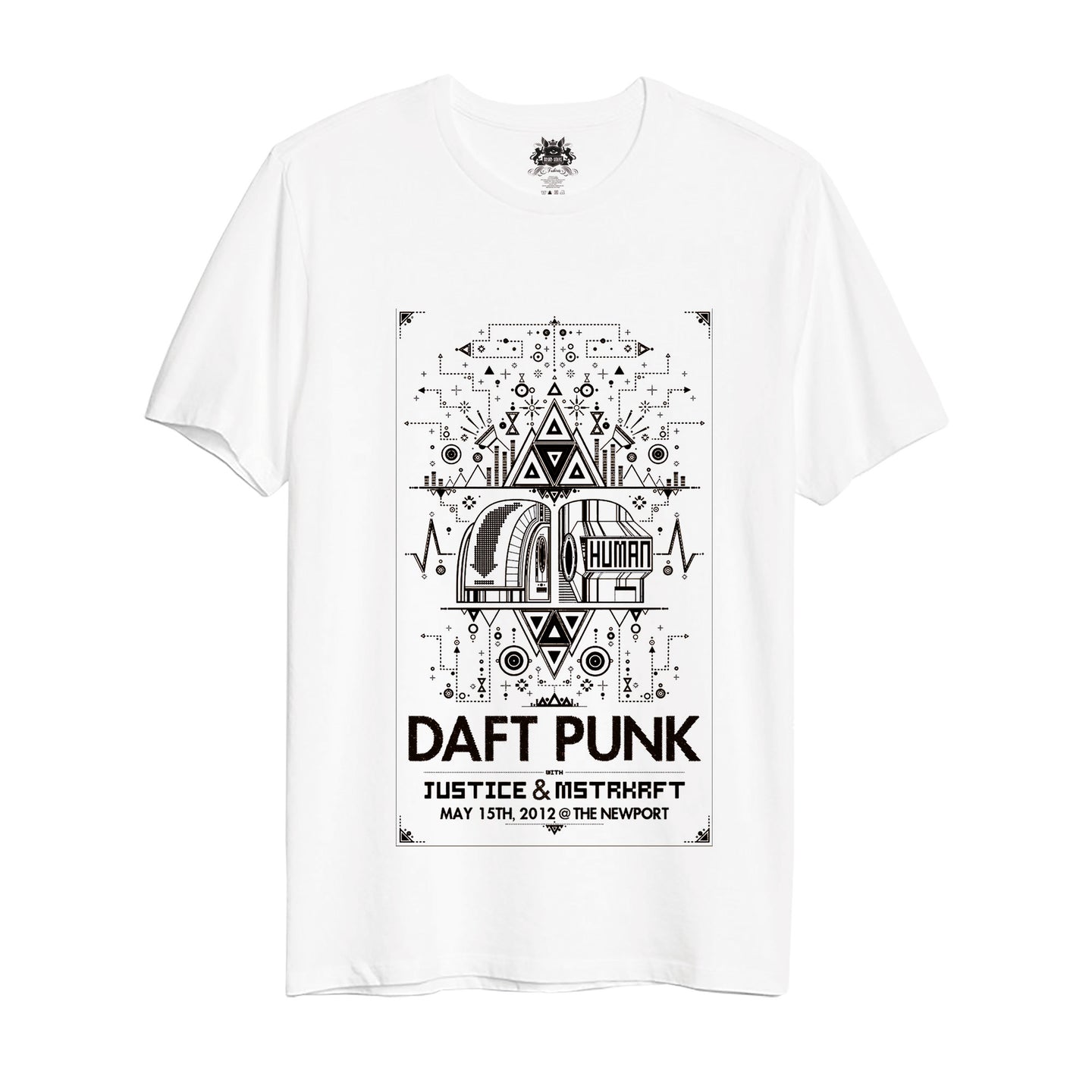 Polera Daft Punk & Justice $ MSTRKRFT Live in Newport 2012
