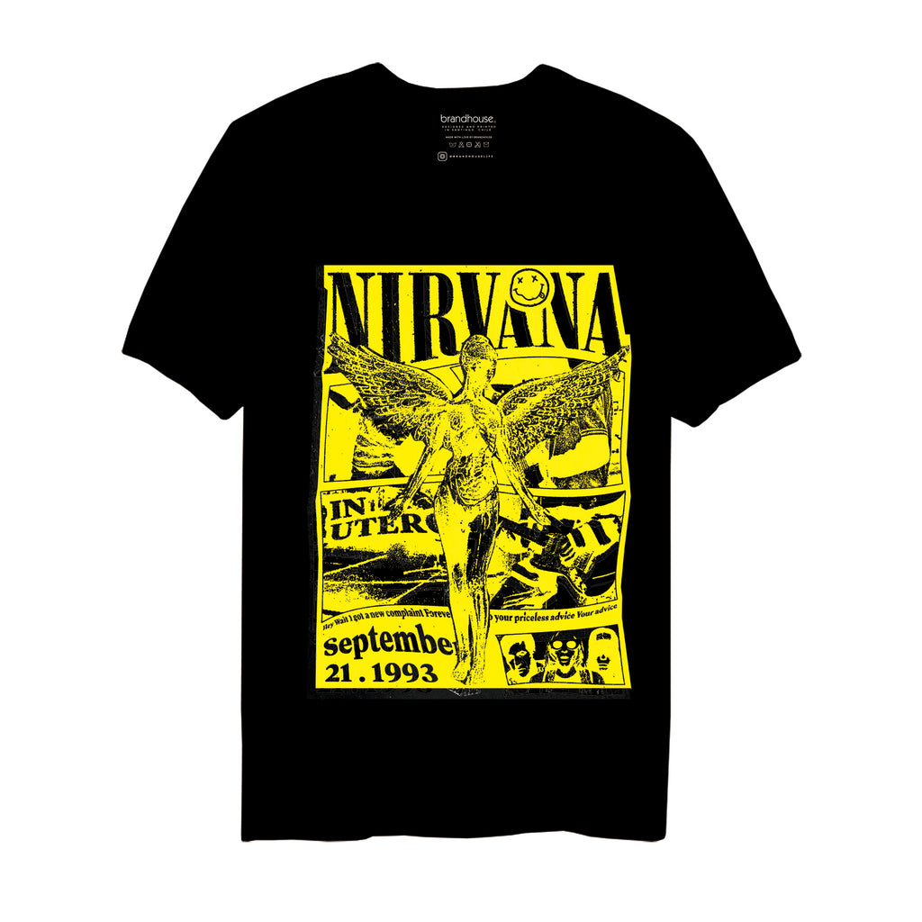 Polera Nirvana In Utero Live Septiembre 1993