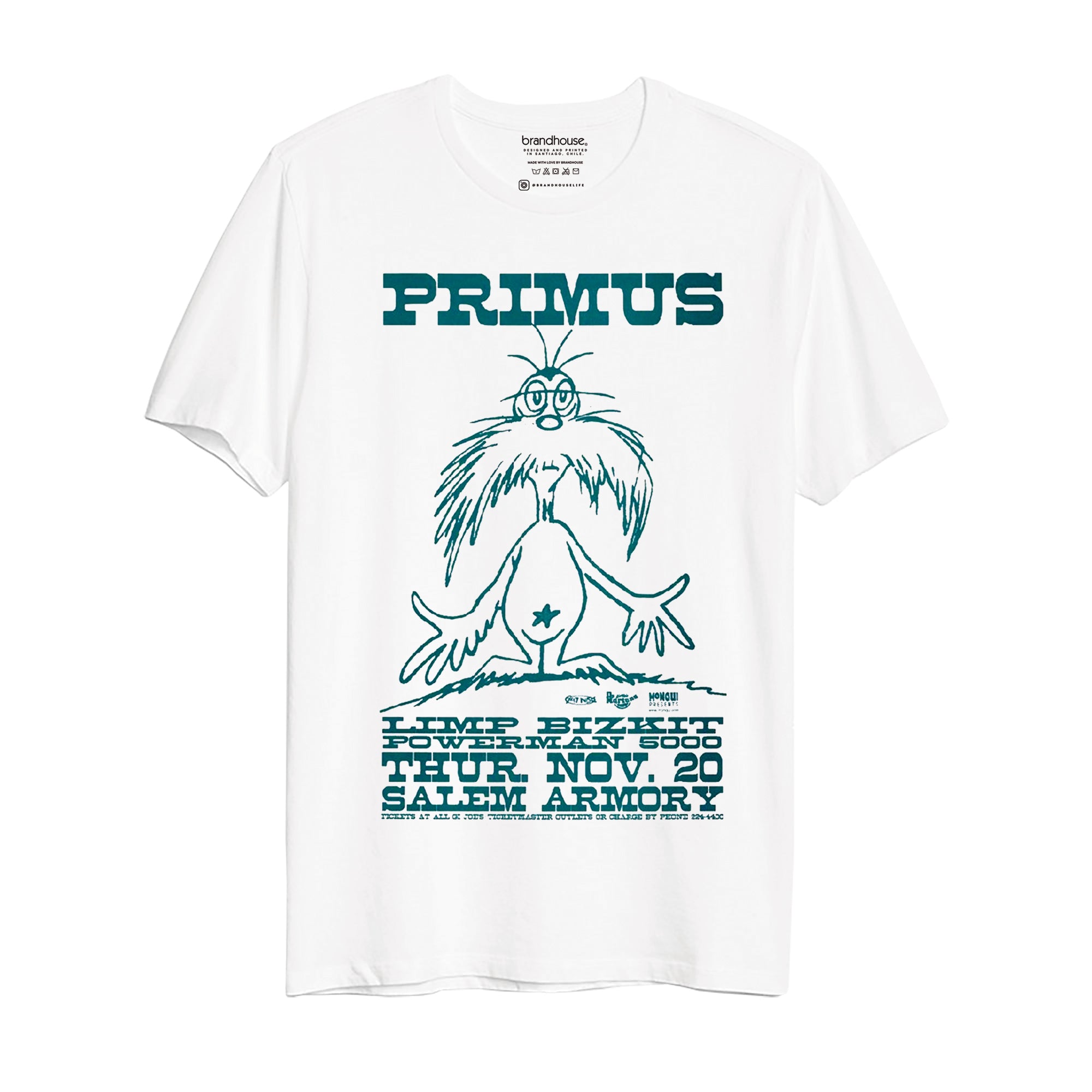 Polera Primus With Limp Bizkit ,Powerman 5000